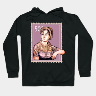 Jane Austen Postage Stamp Hoodie